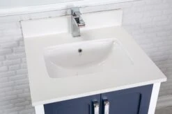 Jussara 2PC Badkamermeubelset | 100% Massief Hout | Kwarts Werkblad | Donkerblauw -Emob 138JSR1346 20 205 f8f1