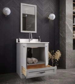 Jussara Badkamermeubelset | 2-delig | Grijs | 100% Hout En Kwarts -Emob 138JSR1354 20 202 db9c