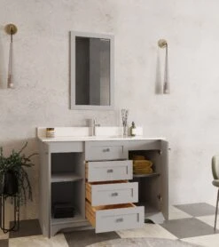 Jussara Badkamermeubelset | 2PC | Grijs | 100% Hout -Emob 138JSR1357 20 202 bf87