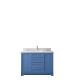 Jussara 2-delige Badmeubelset | Blauw | Kwarts Wastafel | 120cm Badmeubel -Emob 138JSR1364 20 207 aa83