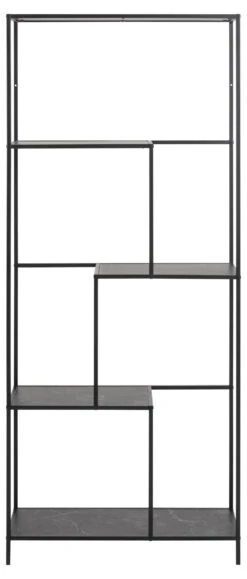 Wandrek Infinity 170 Cm Met 3 Zwevende Legplanken - Zwart/marmer -Emob 1EA06F65 6387 4A29 9248 9556344FD6B4 8cd2