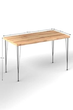 Dragon 5-delige Tafel En Stoelen | 100% Melamine | Eiken Zwart -Emob 203DRG1602 20 204 62a9