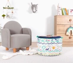 Fluffe Kindervleugelstoel - 100% Microvezel, Veelkleurig -Emob 209FLF1158 20 205 49d7