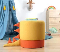 Fluffe Poef - 50% Katoen/50% Fluweel, Poten Met PVC-coating 8 Fluffe Poef - 50% Katoen/50% Fluweel, Poten Met PVC-coating -Emob 209FLF1330 20 202 785f