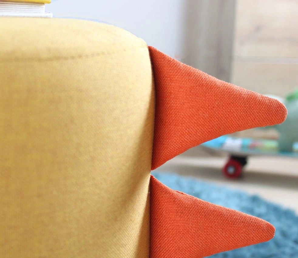 Fluffe Poef - 50% Katoen/50% Fluweel, Poten Met PVC-coating 2 Fluffe Poef - 50% Katoen/50% Fluweel, Poten Met PVC-coating - Afbeelding 2