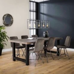 Eettafel Ron 200x100 Industrieel - Grey Wash Acacia -Emob 2392 48 1 d74d