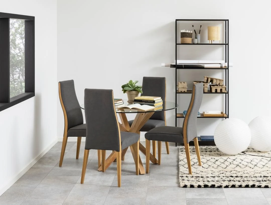 Eettafel Hennie ø119cm - Lichte Eik Decor 3 Eettafel Hennie ø119cm - Lichte Eik Decor - Afbeelding 3