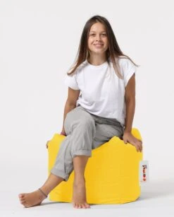 Atelier Del Sofa Poef- Hoge Dichtheid Gerecycled Piepschuim, Waterbestendig, Geel -Emob 248FRN1542 20 204 59fd