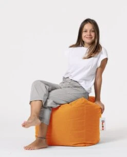 Atelier Del Sofa Poef - Gerecycled Piepschuim, Waterdicht, Oranje -Emob 248FRN1545 20 205 4629