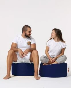 Marineblauwe Waterdichte Poef, 100% Gerecycled Piepschuim". -Emob 248FRN1550 20 203 809f