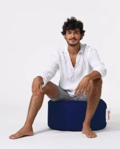 Marineblauwe Waterdichte Poef, 100% Gerecycled Piepschuim". -Emob 248FRN1550 20 206 0ca1