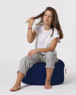 Marineblauwe Waterdichte Poef, 100% Gerecycled Piepschuim". -Emob 248FRN1550 20 209 2b7a