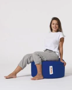 Atelier Del Sofa Poef - Gerecycled Piepschuim - Blauw -Emob 248FRN1551 20 208 e36c