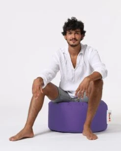 Atelier Del Sofa Poef - Paars | Waterdicht, Gerecycled Piepschuim Met Hoge Dichtheid -Emob 248FRN1552 20 206 2475