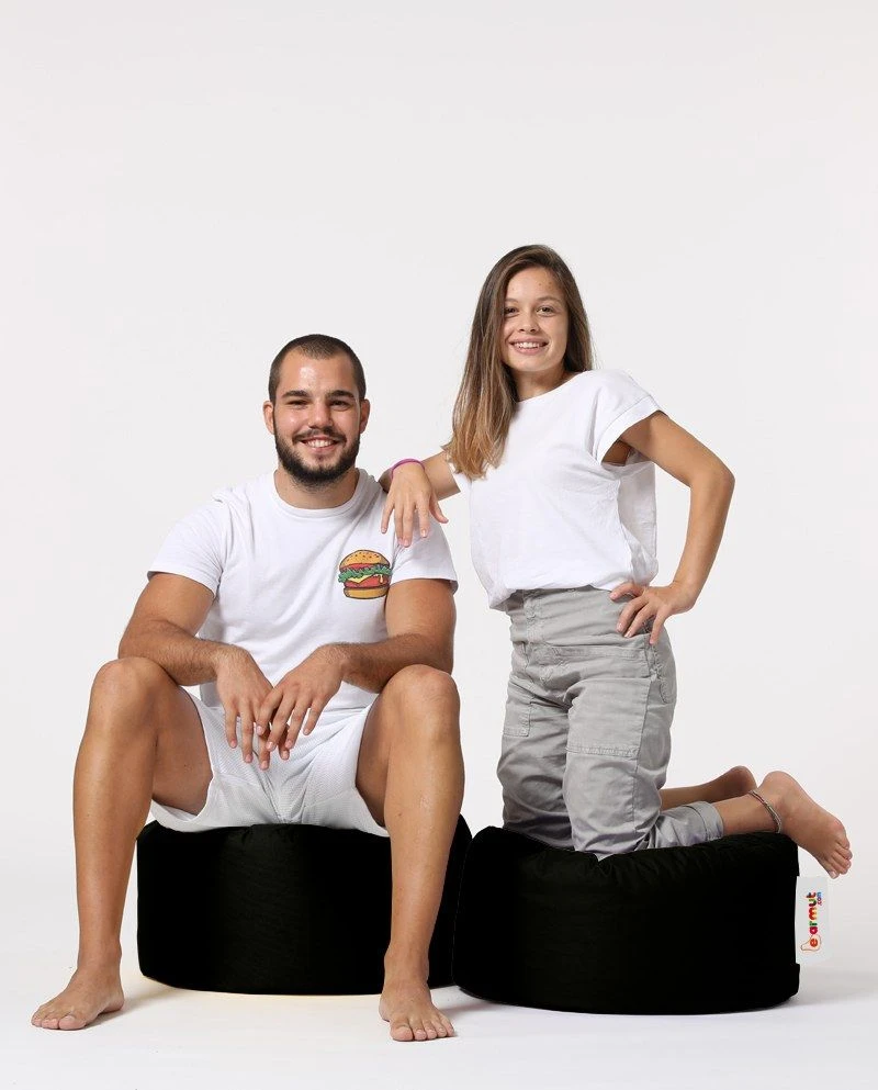 Atelier Del Sofa Poef | Piepschuim, Waterdicht, Zwart 10 Atelier Del Sofa Poef | Piepschuim, Waterdicht, Zwart - Afbeelding 10