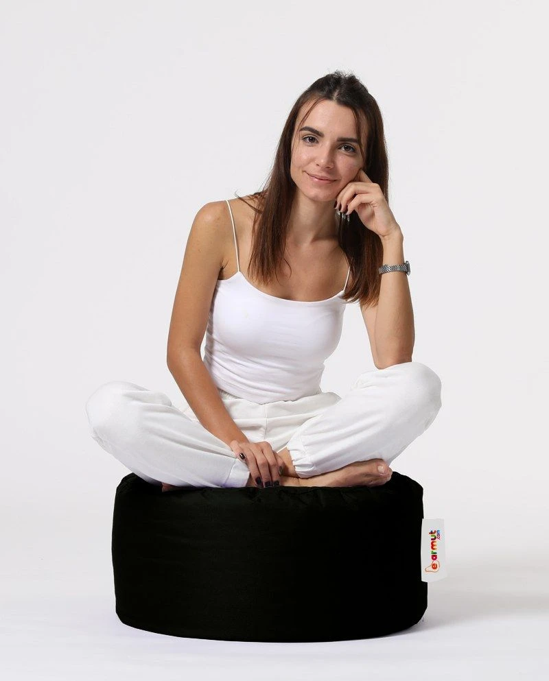 Atelier Del Sofa Poef | Piepschuim, Waterdicht, Zwart 8 Atelier Del Sofa Poef | Piepschuim, Waterdicht, Zwart - Afbeelding 8