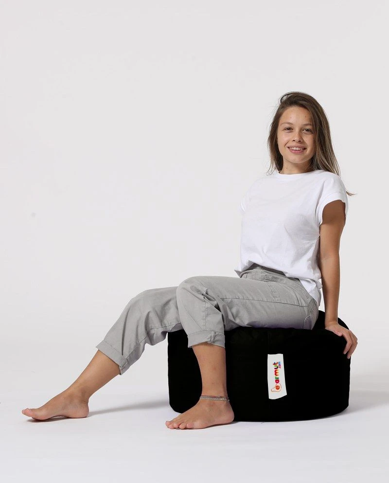 Atelier Del Sofa Poef | Piepschuim, Waterdicht, Zwart 3 Atelier Del Sofa Poef | Piepschuim, Waterdicht, Zwart - Afbeelding 3