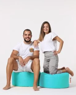 Turquoise Waterdichte Poef - Atelier Del Sofa -Emob 248FRN1556 20 202 4811