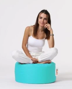 Turquoise Waterdichte Poef - Atelier Del Sofa -Emob 248FRN1556 20 204 98c2