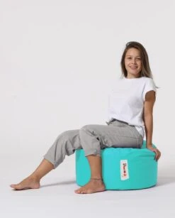 Turquoise Waterdichte Poef - Atelier Del Sofa -Emob 248FRN1556 20 208 890a