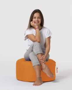 Atelier Del Sofa Poef - Gerecycled Piepschuim Met Hoge Dichtheid | Waterdicht Polyester | Oranje -Emob 248FRN1557 20 207 4e89