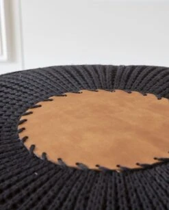 Atelier Del Sofa Poef - 100% Acryl Mesh | Zwart -Emob 248FRN1568 20 202 2d14