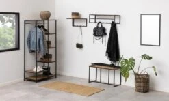 Kapstok Dover 50cm Met Hoedenplank - Zwart/wilde Eik -Emob 289F2624 46CC 4636 9EF6 DE9EC69826A1 4 aef7