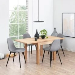 Eetkamerstoel Wilhelm - Lichtgrijs/zwart -Emob 29832A2D 654E 48C1 9A72 9468636B0C62 39c1