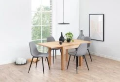 Eetkamerstoel Wilhelm - Lichtgrijs/zwart -Emob 29832A2D 654E 48C1 9A72 9468636B0C62 a1e0