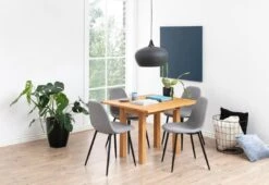 Eetkamerstoel Wilhelm - Lichtgrijs/zwart -Emob 2C6C73DB 7932 4F1B 9F88 14360EE3979F 41dc