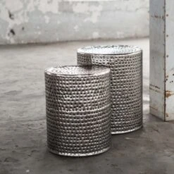 Set Van 2 Bijzettafeltjes Basil - Grijs