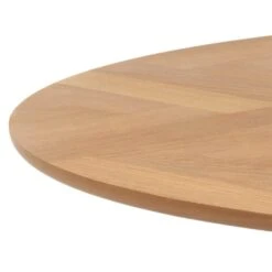 Ronde Eettafel Nalini 120x120cm Visgraatmotief, Eikenhout En Eikfineer -Emob 33D35D54 FF1F 4F1D B4FD 902C75E08AC3 9799