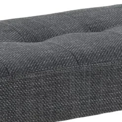 Halbankje Gloria Zwart Stalen Onderstel, Getuft 95x38x45 Cm - Antraciet -Emob 365191AC B171 4BBB B9E0 EB30FEE35AC7 b5a0