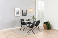 Eettafel Wilhelm 140x80 - Glas/zwart -Emob 36D04710 C337 4459 838C 943C8008E612 d836