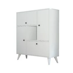 Elegante Multifunctionele Kast Met Muurbevestiging - Wit -Emob 389MZA1505 20 204 1ec5