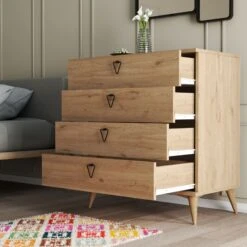 Vella Commode | 100% Melamine | 18mm | 80cm Breedte | Eik -Emob 389MZA1705 20 203 3372