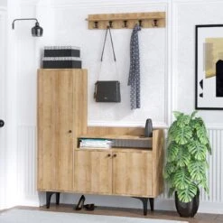 Schoenenkast Emerald | 100% Melamine | 120x116x35cm | Eik -Emob 393MRD1205 20 202 6786