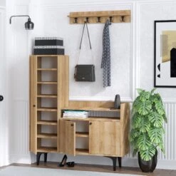 Schoenenkast Emerald | 100% Melamine | 120x116x35cm | Eik -Emob 393MRD1205 20 203 e9c0