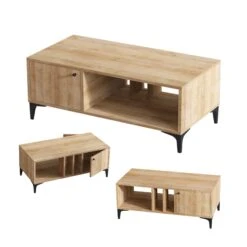 Emerald Salontafel 100cm Eik | Melamine Coating | 18mm Dik -Emob 393MRD1220 20 203 89ff