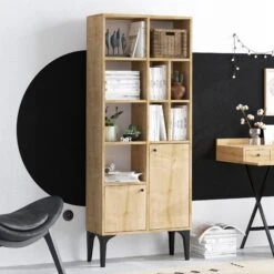 Boekenplank Emerald | 100% Melamine | Antibacterieel | Saffier Eik