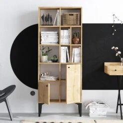 Boekenplank Emerald | 100% Melamine | Antibacterieel | Saffier Eik -Emob 393MRD1233 20 202 e9a9