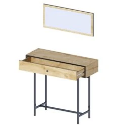 Haltafel Emerald | 100% Melamine | Breedte: 100cm | Eik / Zwart -Emob 393MRD1251 3 99e9