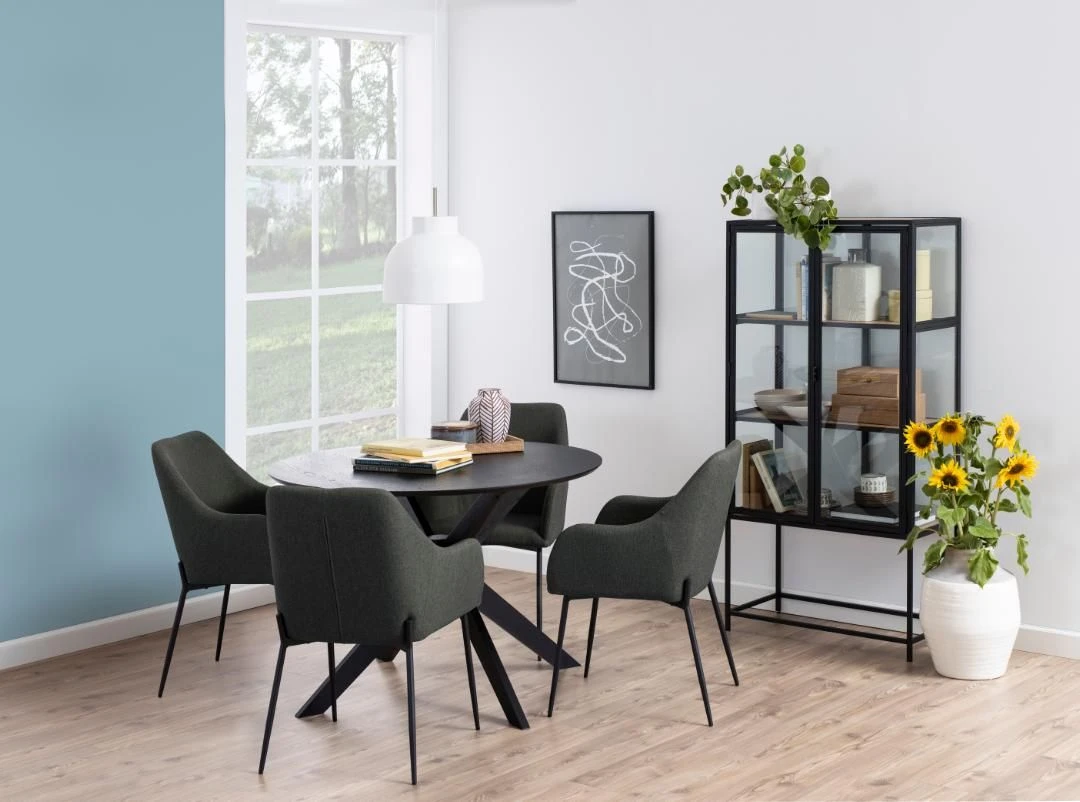 Eettafel Laurence ø105cm - Zwart 3 Eettafel Laurence ø105cm - Zwart - Afbeelding 3