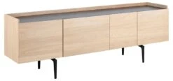 Dressoir Cecile 200cm, 4 Deuren - Beige/ Zwart -Emob 3ADDD1E1 E7D3 4813 9F21 F088D021F26C 605e