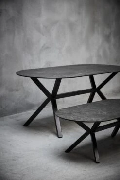 Ovalen Eettafel Laxey 180x90 - Zwart -Emob 3BC96EC3 0103 462C 8782 A28B7FC95A01 7593