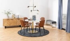 Ronde Eettafel Carlos ø105cm - Wit Marmer/messing -Emob 3D6AFD99 7F46 4106 B310 4B7E7E77BC9A e37e