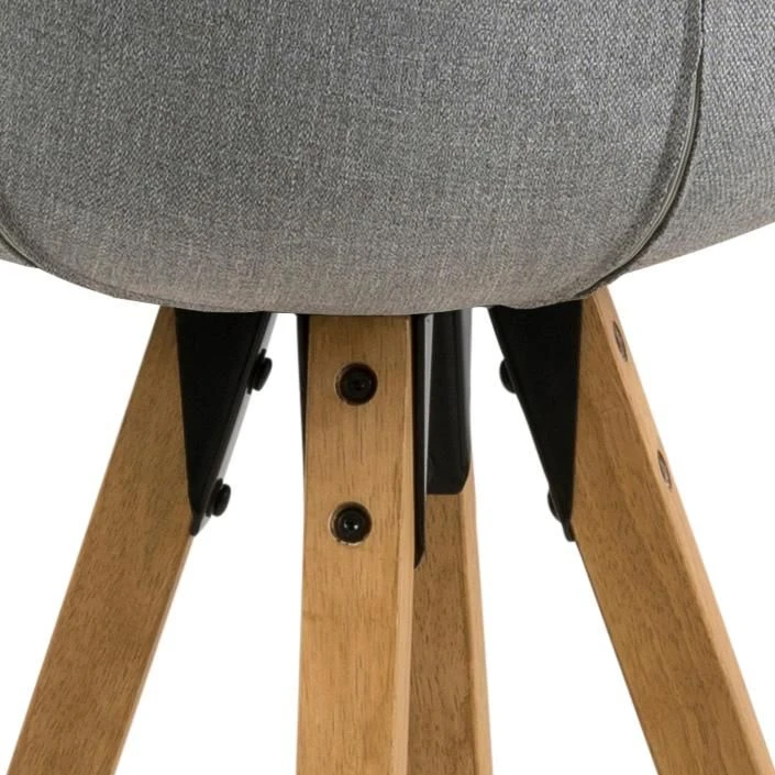 Barstoel Dimar - Lichtgrijs/eik 6 Barstoel Dimar - Lichtgrijs/eik - Afbeelding 6