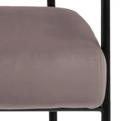 Stoel Cloe - Oudroze/zwart -Emob 409E9358 EEA2 4637 803D 3F69CCA39CD5 6c1a