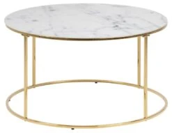 Salontafel Dejan ø80cm - Goud/wit Marmer -Emob 41721DB1 C619 472D 93BE A109AD391CFB 191f