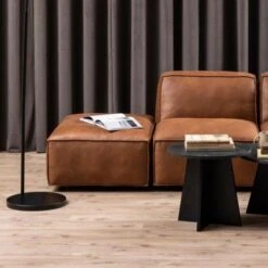 Salontafel Axo ø50cm - Zwart Marmer